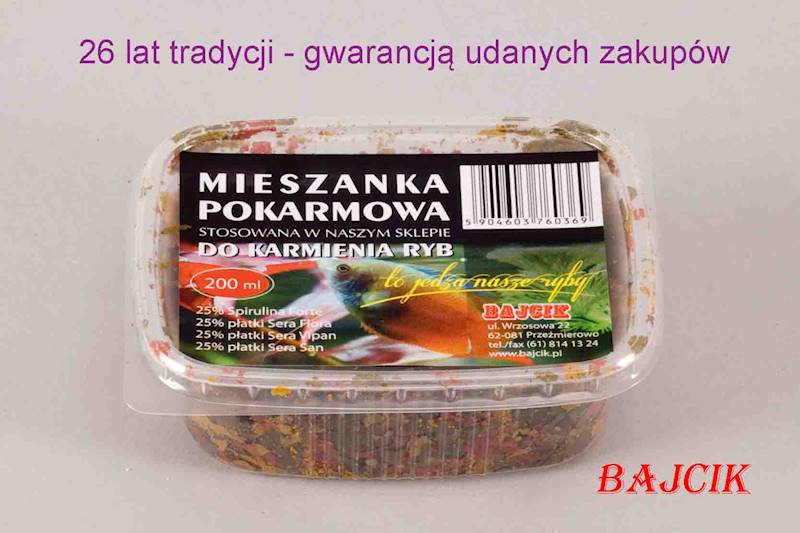 MIESZANKA POKARMOWA DLA RYB 200ml