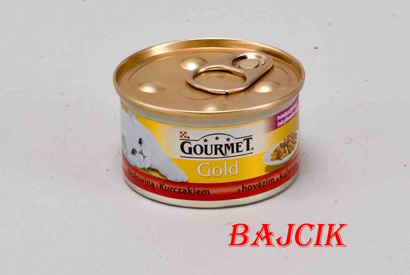 GOURMET GOLD DLA KOTA PUSZKA WOŁ+KUR/PARZE NE12032
