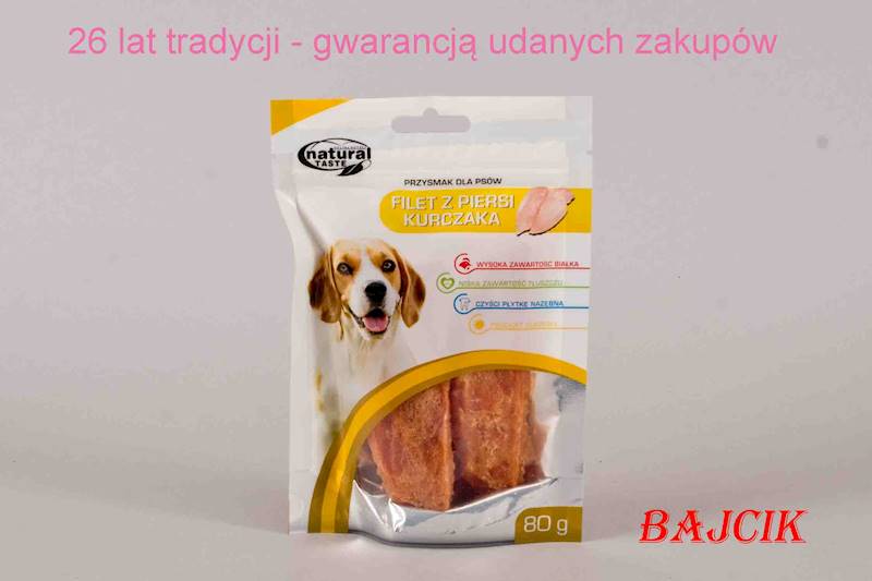 DN. PRZYSMAK. DLA PSA FILET Z PIERSI KURCZ. 80g