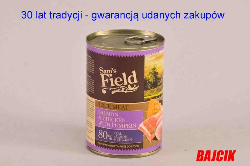 SAM`S FIELD PUSZKA 400g SALMON & CHICKEN 44603