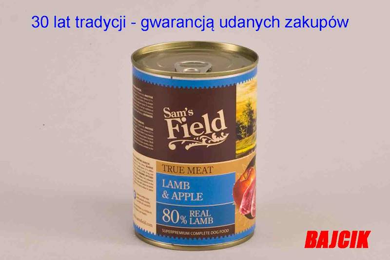 SAM`S FIELD PUSZKA 400g LAMB & APPLE 44602