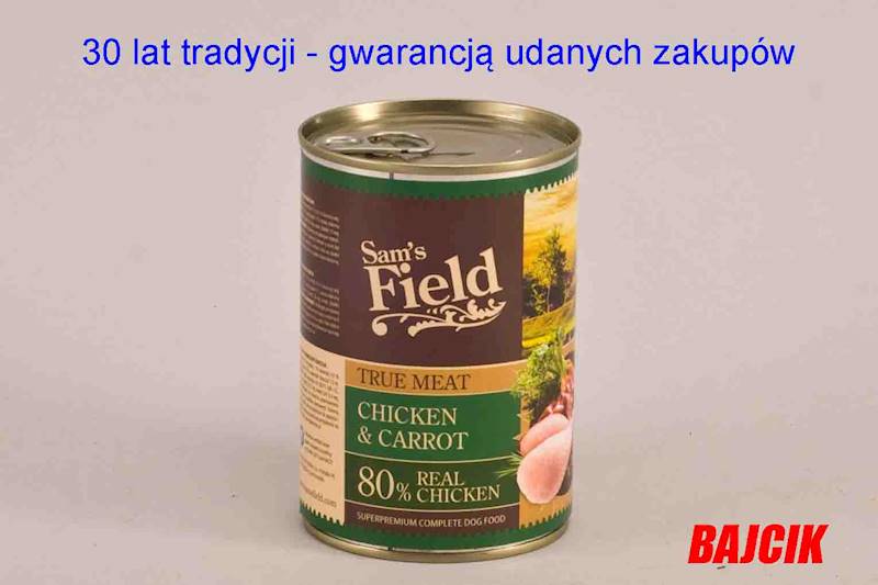 SAM`S FIELD PUSZKA 400g CHICKEN + CARROT