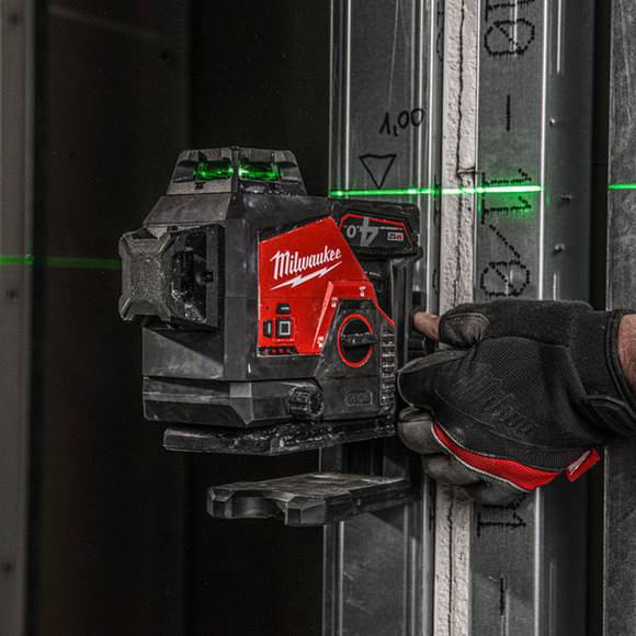 Milwaukee M12 3PL-401C zielony laser 3-płaszczyznowy 360° z zieloną wiązką 12 V