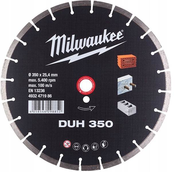 MILWAUKEE tarcza diamentowa DUH 350 mm