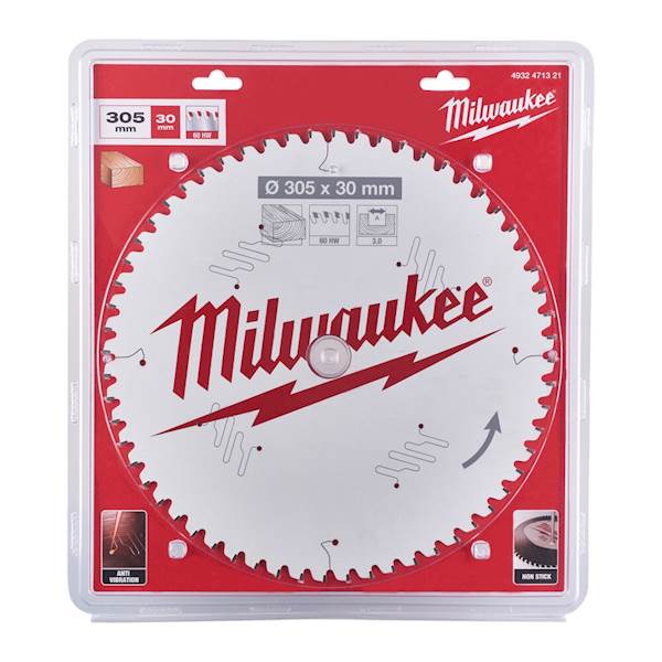 MILWAUKEE tarcza pilarska 305x3,0Z60 ATB