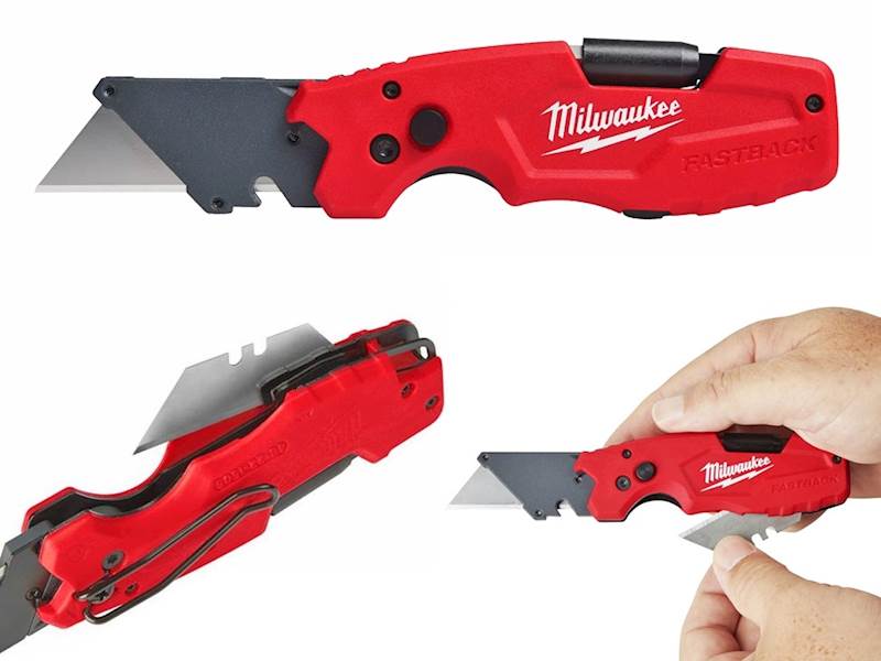 Nóż otwierany z ostrzem trapezowym 6 w 1 FASTBACK MILWAUKEE 4932478559