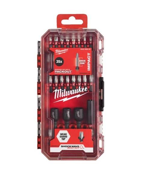 Zestaw bitów udarowych 35 szt. Shockwave Impact Duty MILWAUKEE 4932492003