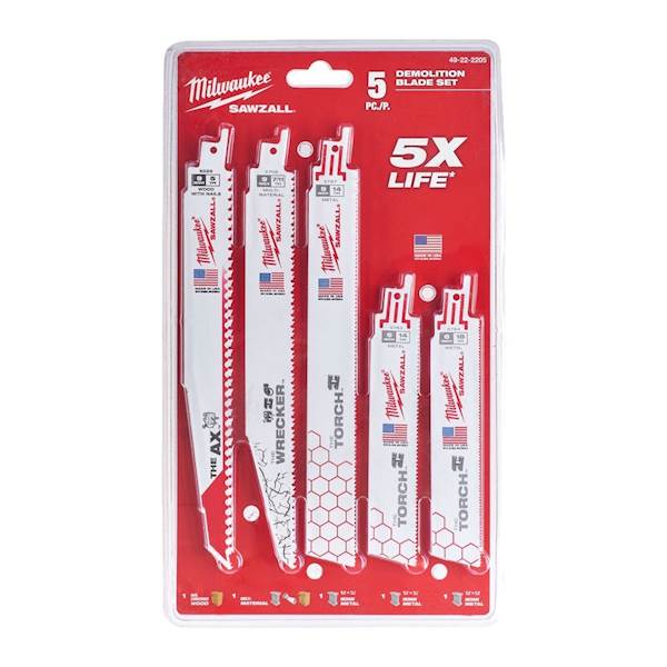 MILWAUKEE zestaw brzeszczotów mix 5 cz. 49222205