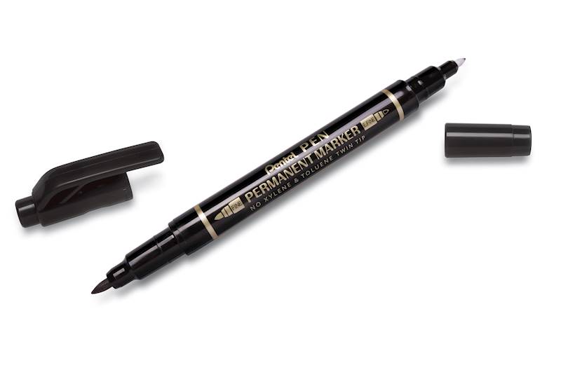FOLIOPIS PENTEL N75W DWUSTRONNY CZARNY