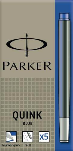 NABOJE DO PIÓRA PARKER NIEBIESKIE Z11 5 SZTUK