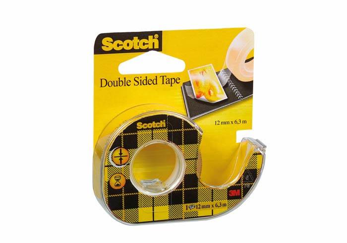 TAŚMA DWUSTRONNA NA PODAJNIKU 12X6M 3M SCOTCH 136D