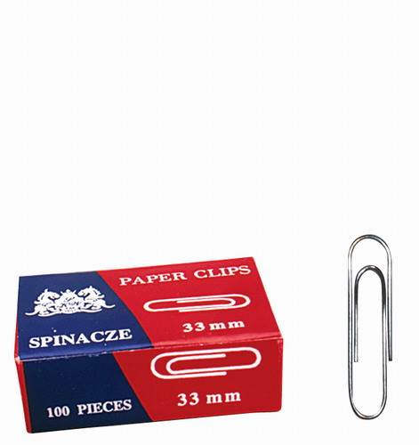 SPINACZ BIUROWY METAL. 33MM OP. 100SZT