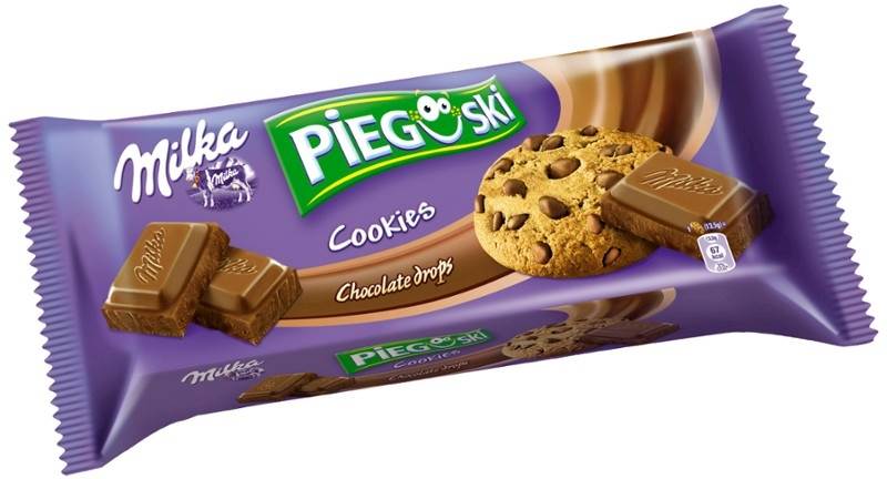 S CIASTKA PIEGUSKI Z CZEKOLADĄ MILKA