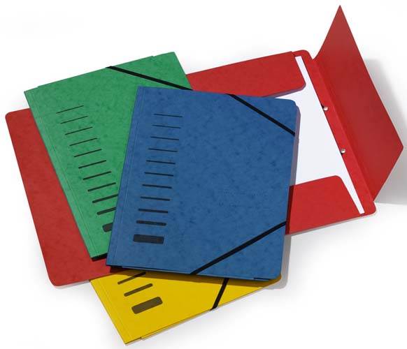 TECZKA Z GUMKĄ PRESZPAN DURABLE NIEBIESKA