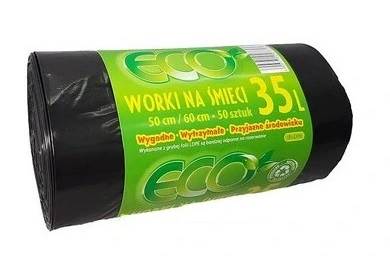 WORKI NA ŚMIECI ECO 35L 50SZT LD CZARNE