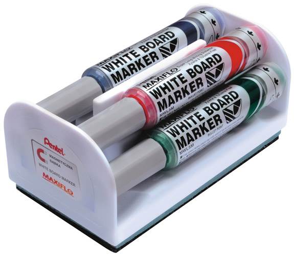 MARKER DO TABLIC PENTEL MWL5M 4KOL+GĄBKA