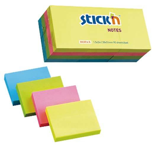 NOTES SAMOPRZYLEPNY STICK IN 38X51MM MIX 21532