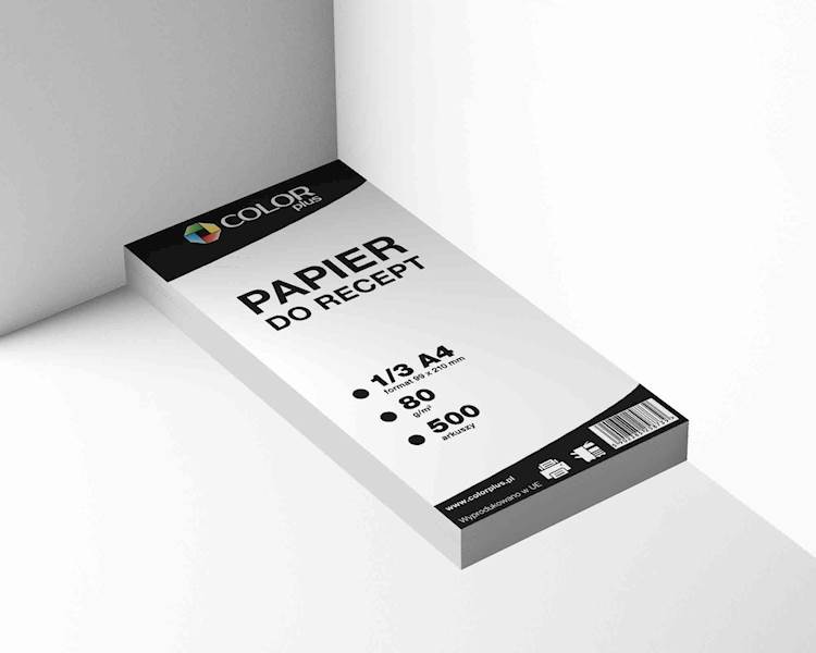 PAPIER KSERO A4 1/3 A4 80GR FORMAT RECEPT