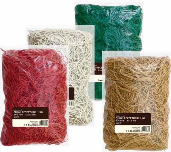 Gumki receptuki 1 kg średnica 60MM, X 3MM obwód 100MM