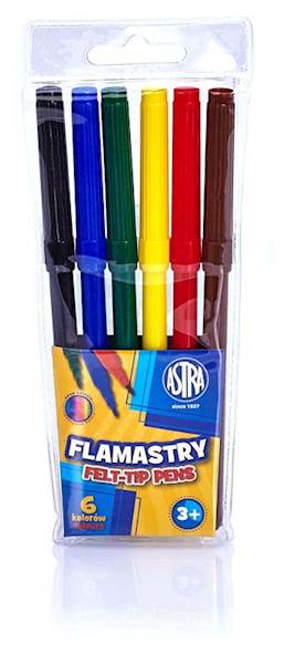 FLAMASTRY ASTRA  6 KOLORÓW 