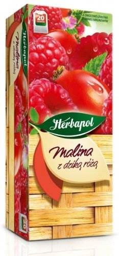 S HERBATA HERBAPOL MALINA I DZIKA RÓŻA 20 T