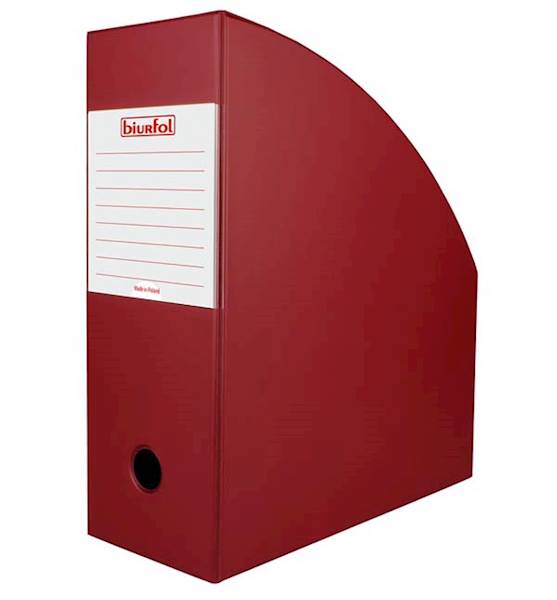 POJEMNIK NA DOKUMENTY BIURFOL A4 110MM BORDO