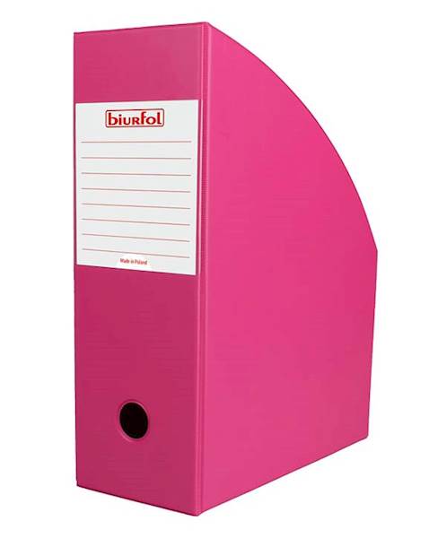 POJEMNIK NA DOKUMENTY BIURFOL A4 100MM PINK 