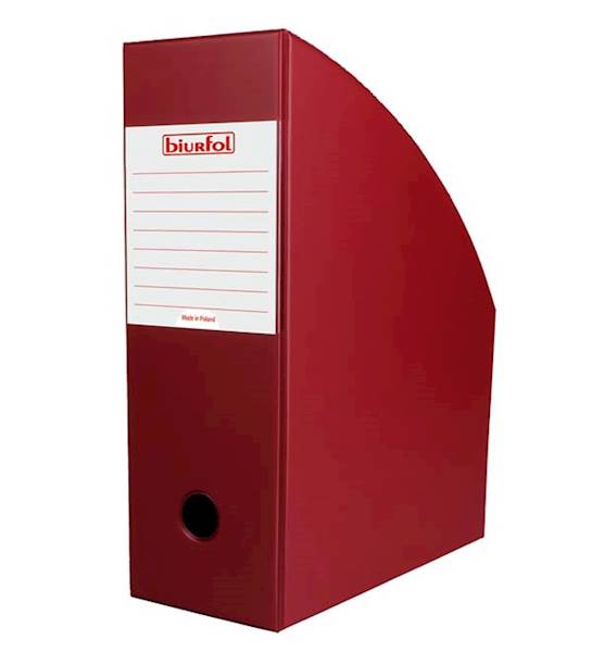POJEMNIK NA DOKUMENTY BIURFOL A4 100MM BORDO 