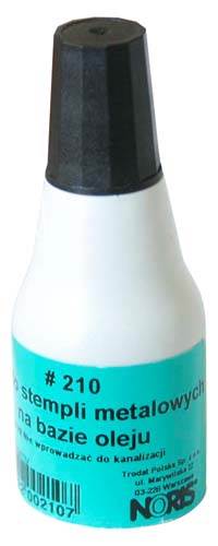 TUSZ DO STEMPLI METALOWYCH NORIS 210 CZARNY 