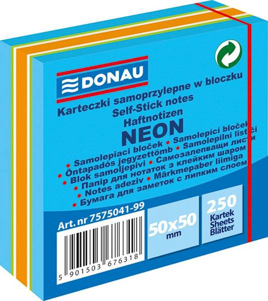 NOTES SAMOPRZYLEPNY DONAU 50 X 50MM MIX 7575041-99