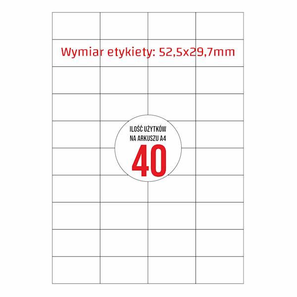 ETYKIETA ADRESOWA 52X29MM