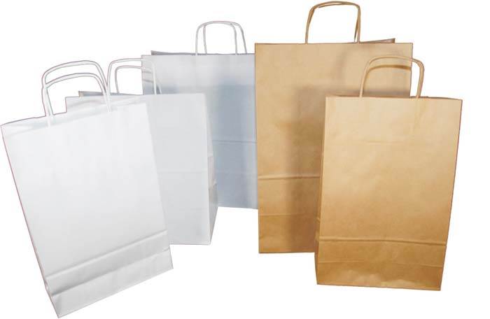 TORBA ECOBAG 240X100X320 BIAŁA 100G 
