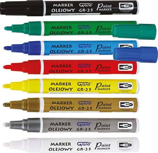 MARKER OLEJOWY GRAND GR-25 BIAŁY 
