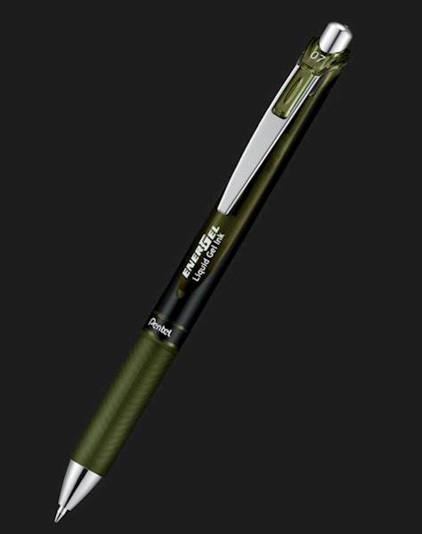 Pióro kulkowe Pentel Energel komplet 3 unikatowych kolorów + 3 wkłady z koloru GRATIS