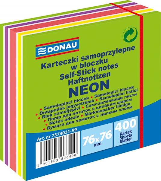 NOTES SAMOPRZYLEPNY 76X 76M 400 K. DONAU MIX 4031