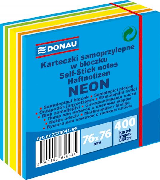 NOTES SAMOPRZYLEPNY 76X 76M 400 K. DONAU MIX 4041