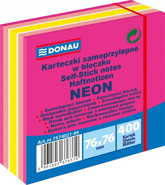 NOTES SAMOPRZYLEPNY 76X 76M 400 K. DONAU MIX 4021
