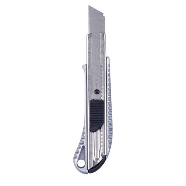 NOŻYK BIUROWY DONAU SAFETY METALOWY 18MM