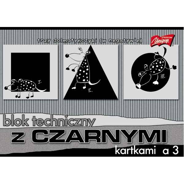 BLOK TECHNICZNY A3 CZARNY