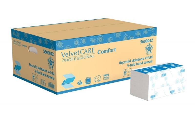 RĘCZNIK PAPIEROWY ZZ BIAŁE VELVET 3000list 5600042
