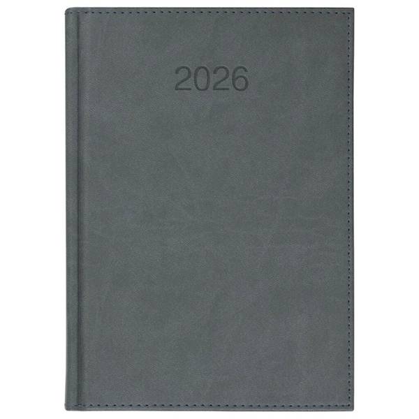 KALENDARZ CRUX KSIĄŻKOWY B5 DZIENNY VIVO SZARY