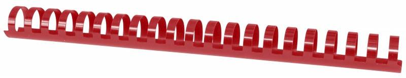 Grzbiety do bindowania A4 25mm czerwone 50 szt.