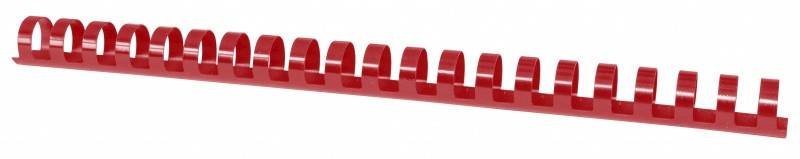 Grzbiety do bindowania A4 19mm czerwone 100 szt.