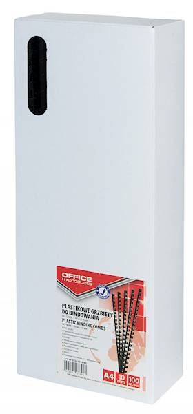 Grzbiety do bindowania A4 10mm czarne 100 szt.