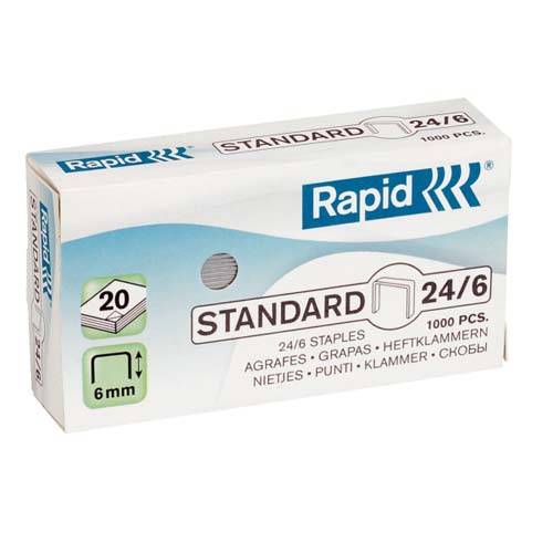 Zszywki RAPID Standard 24/6 1M, 1000 szt., 2485560