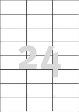 ETYKIETA ADRESOWA 70X37 100ARK. ECONOMY ELA011