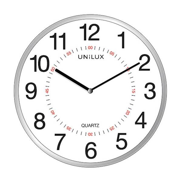 ZEGAR UNILUX ARIA SREBRNY 30,5CM