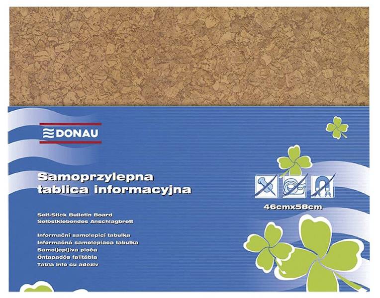 Tablica informacyjna DONAU, 58x46cm, samoprzylepna