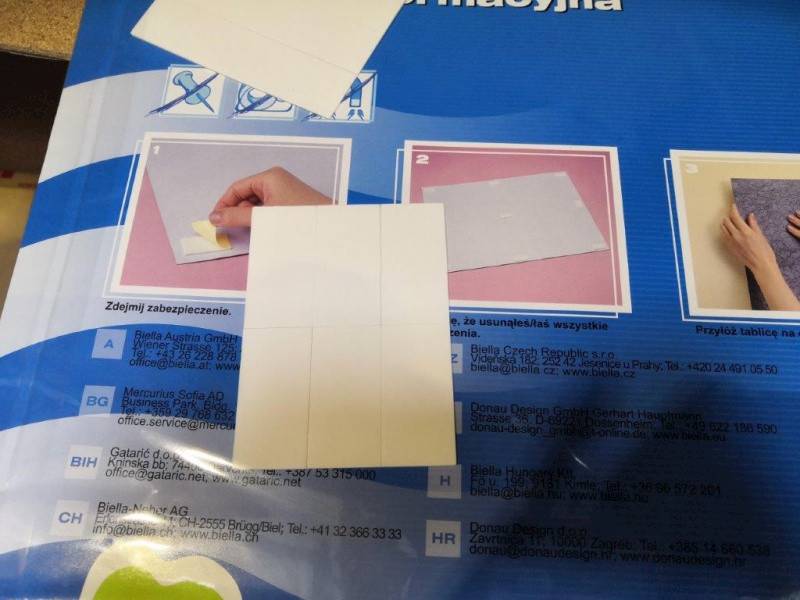 Tablica informacyjna DONAU, 58x46cm, samoprzylepna