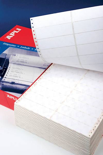 Etykiety do drukarek igłowych APLI, 88,9x36mm, 2-k